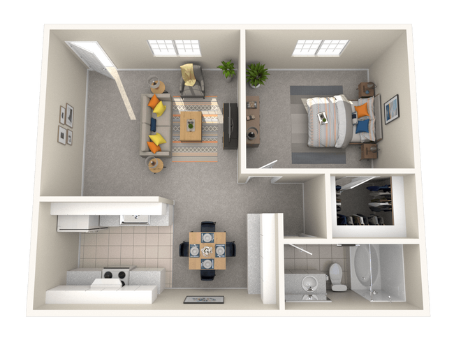 One Bedroom 171 171 floor plan